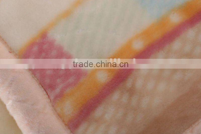 100% polyester super soft 2 ply baby blanket