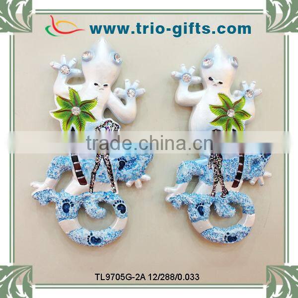 2015 custom arts crafts of pearlized resin magnet