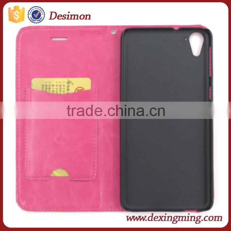 2015 China New Crazy horse cover For HTC Desire 826 leather case with many colors