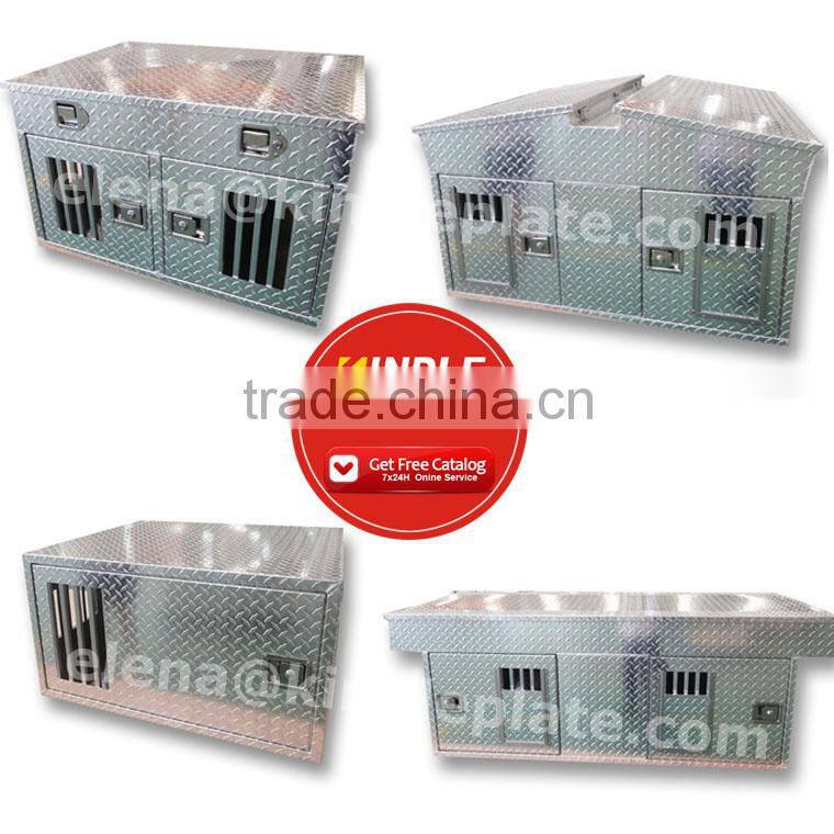 Outdoor During Hunting Single Compartment Aluminum Dog Tool Box With Air Vents