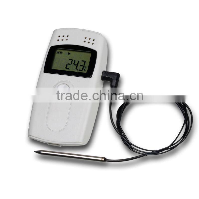 Internal External Sensor 99% RH Temperature Humidity Data logger Recorder