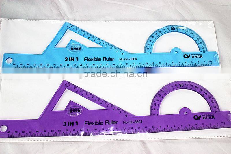 2015 Hot Factory OEM High Quality PVC Ruler school stationery