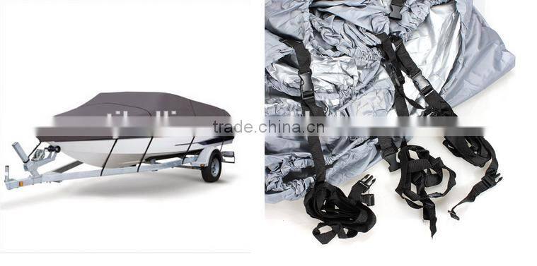 21-24 Ft Waterproof Heavy Duty Fabric Trailerable Pontoon Boat Cover Blue Color