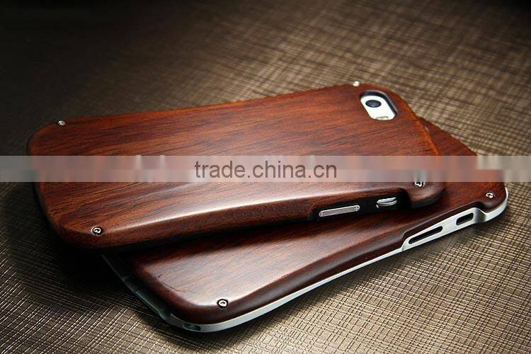 Full bamboo wood luxury high quality phone case ,100% real wood for iphone 6 case ,for iphone 6 carbonized bamboo case