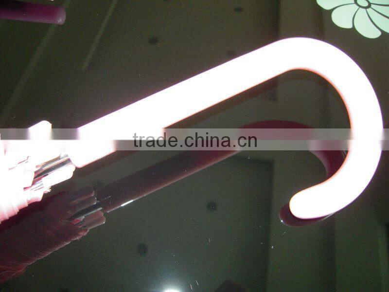 2014 NEW PVC printing poe transparent umbrella
