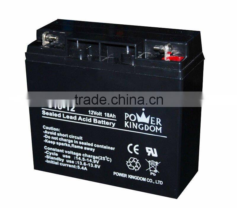 maintenance free Lead Acid battery 12v 18Ah security alarm system battery