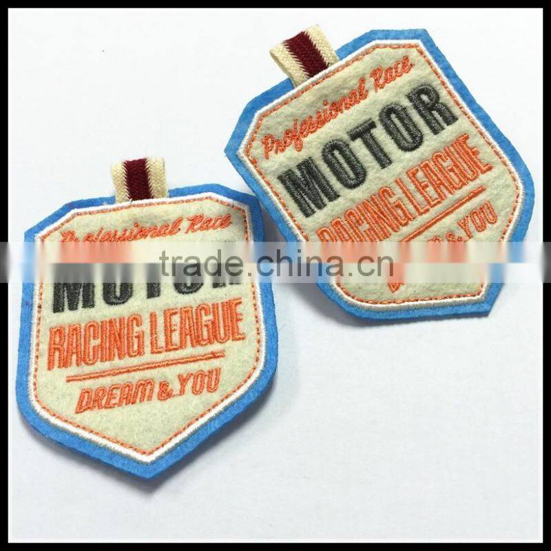 Crown design embroidered badge with sequin patch for women