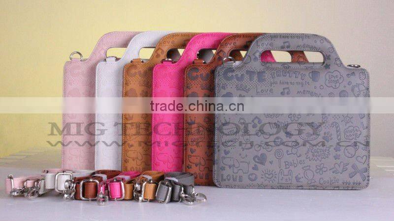 High end Leather bag for Ipad 2 3, for ipad 3 bag, for ipad3 case