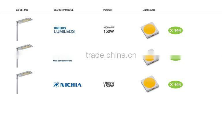 150W LED High Lumen Street Lamps, Meanwell Driver, Shenzhen Facotory, Promotional Price CE Rohs Approved, Super Slim Design