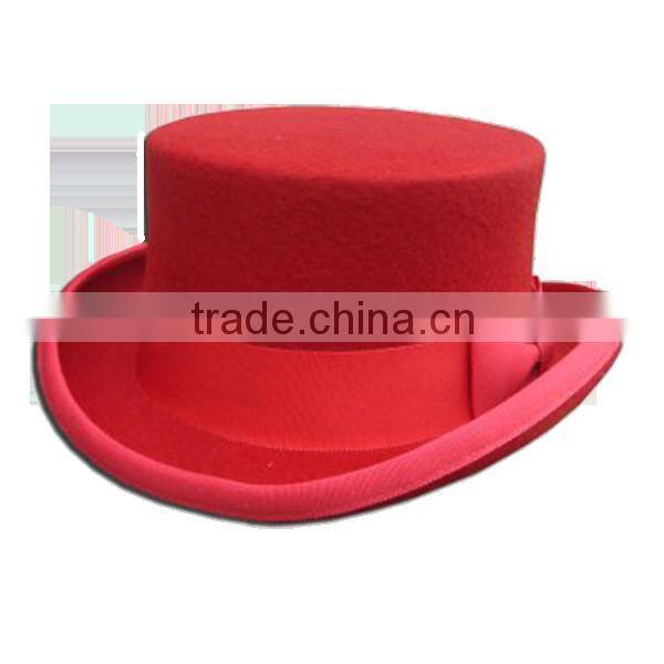 Wool felt top hat formal hat