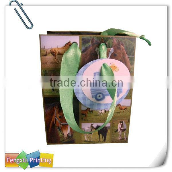 2015 Pretty Flower Recycle Paper Carry Bag
