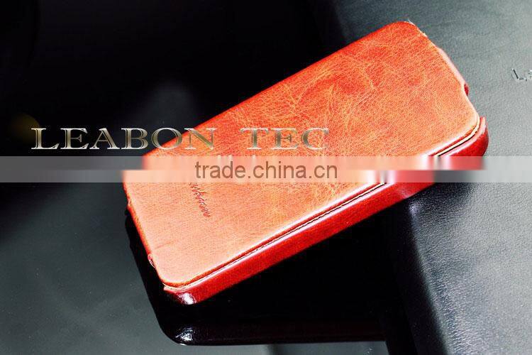 Retro Style Luxury Design PU Leather Flip Case for iPhone 4 4S 5 5S