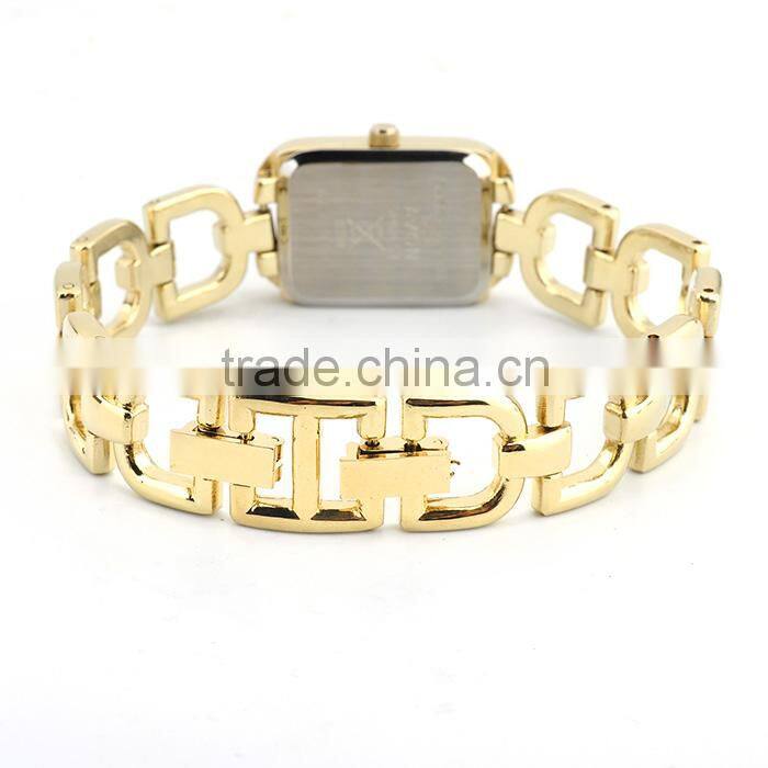 New Technology 2016 Stainless Steel Gold Plated Wrist Watch