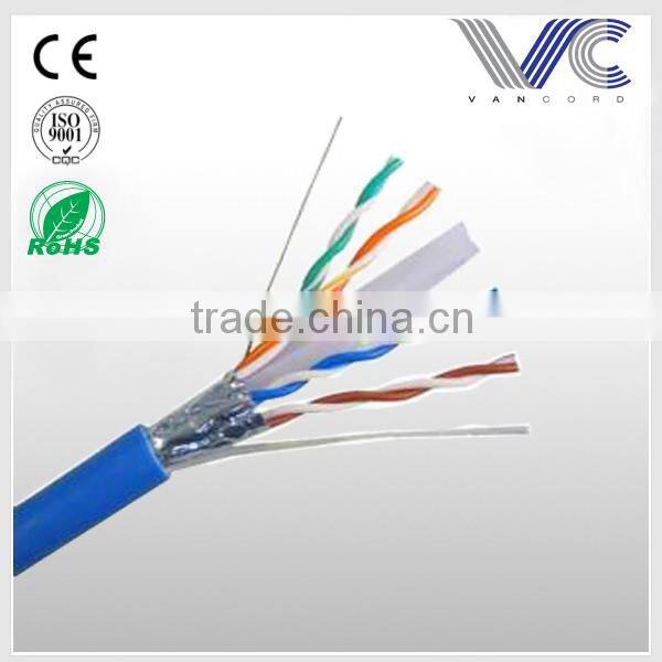 Frankever made in China 305m twisted pairs blue FTP cat6 network cable