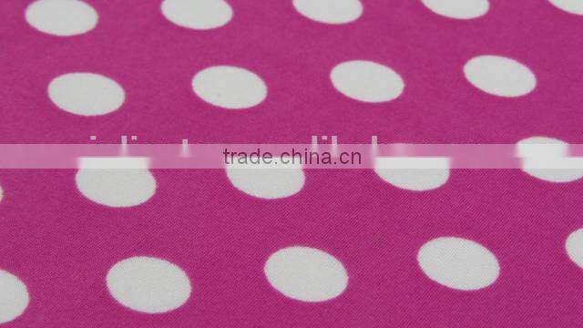 african lace fabrics denim white dot on rose red poly milk fiber fabric Spandex Fabric 4way strentch