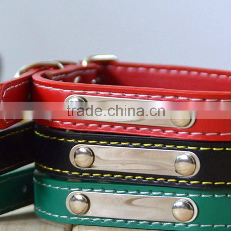 2015 Puppy Dog Pet Cat Leather 3 Colors Adjustable Neck Punk Style Collar Pets Accessories