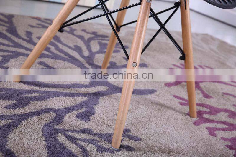 Wood legs side chairs dining room round plastic chair