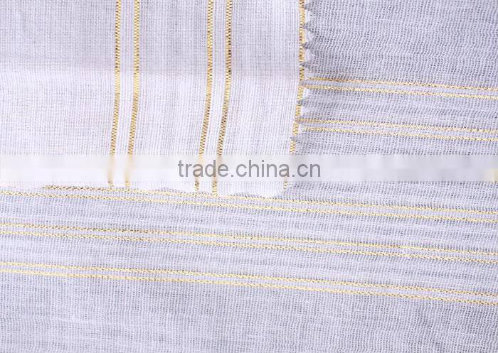 2014/2015 hot china Cotton yarn-dyed silver stripes fabric