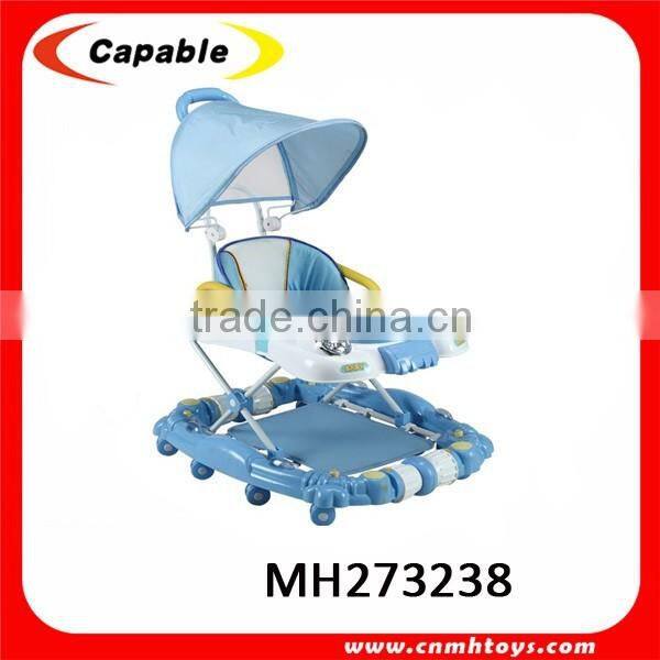 Stainless steel material hot sale rotating china cheap baby walker