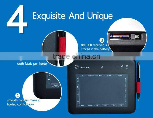 Ugee U6370 Program Drawing Tablet Graphic Tablet Wireless 6*4 Inch
