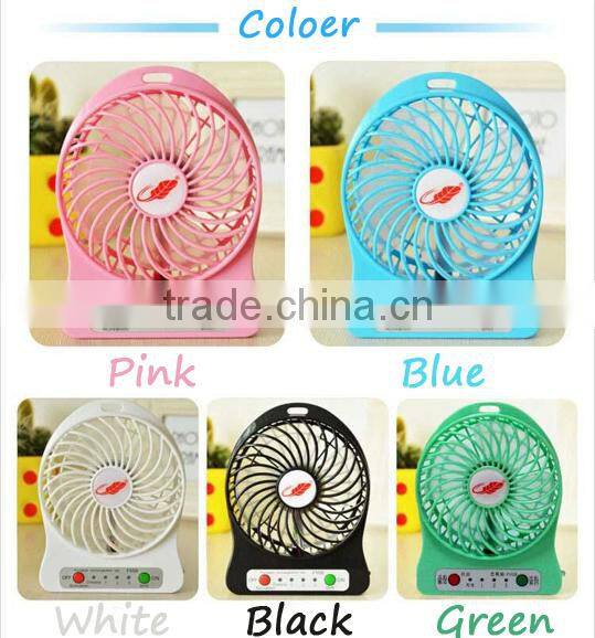 portable mini fan with battery for camping or travelling