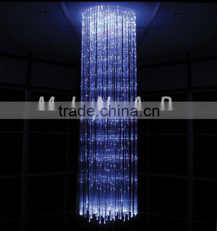 0.75mm plastic side glow spot fiber optic cable for decoration light