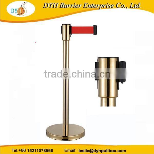 Heavy duty Retractable Queuing Stanchion Airport queue management pole