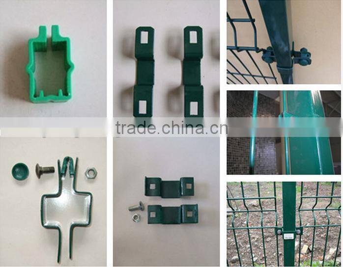3 bends PVC coated square post fence