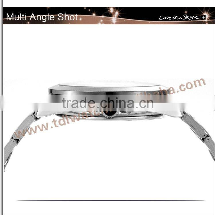 SKONE 7063 White Dial Stainless Steel Lady Vogue Bracelet Watches