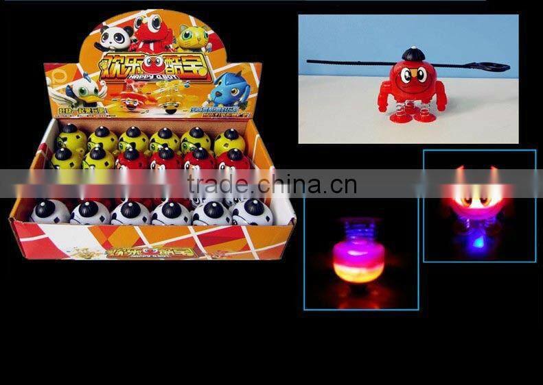 Flashing led light magic fairy spinning top toys windwill toys