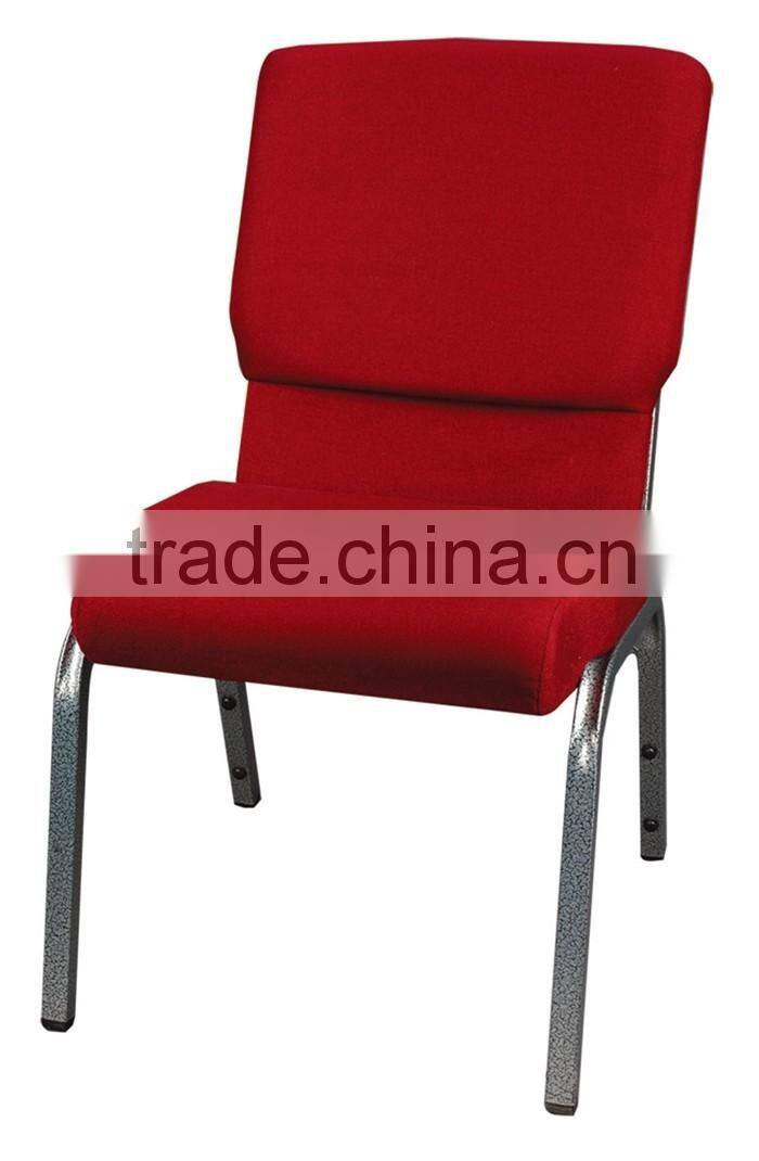 upholstered stackable steel fabric conference church chair on sale
