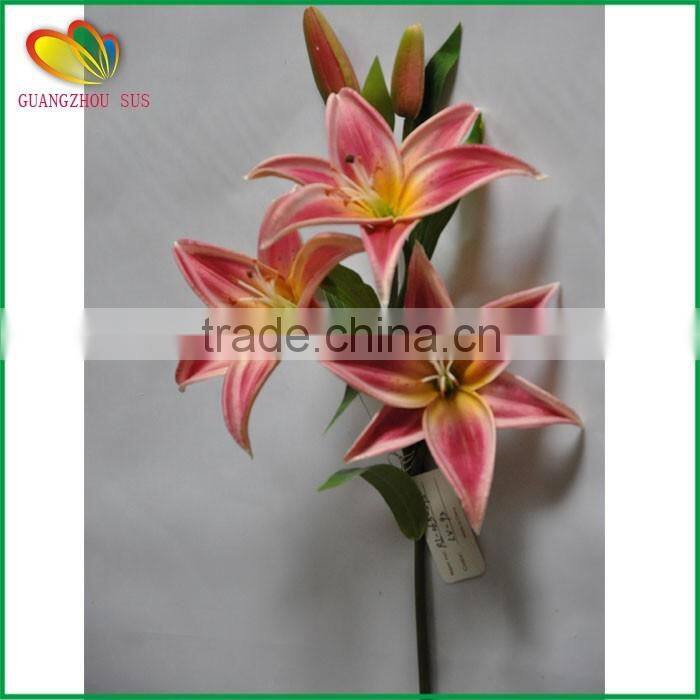 wholesale real touch tiger orchids pu artificial flowers