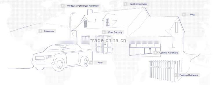 0104055 Stainless Steel Security Door Handle Latch Bolt for Cylindrical Lockset - UL listed