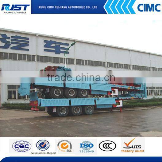 3 axles cargo trailer with side panels for bulk cargo transportation