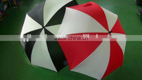 Single Canopy Fiberglass Golf Umbrella Windproof