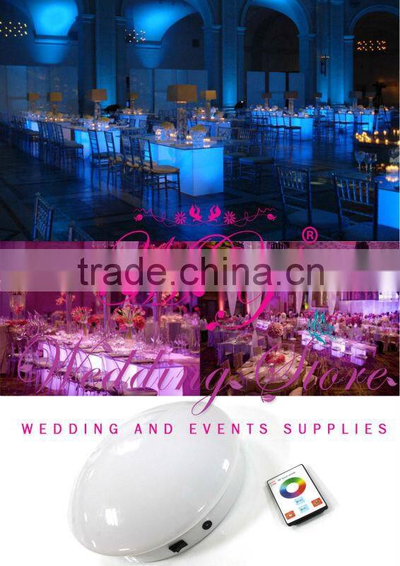 wireless & remote LED under table led light for wedding