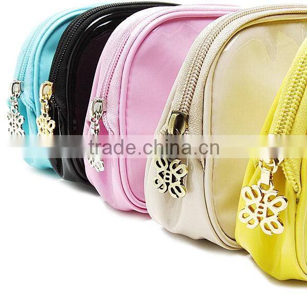 Newest cheap wholesale vinyl cosmetic bags