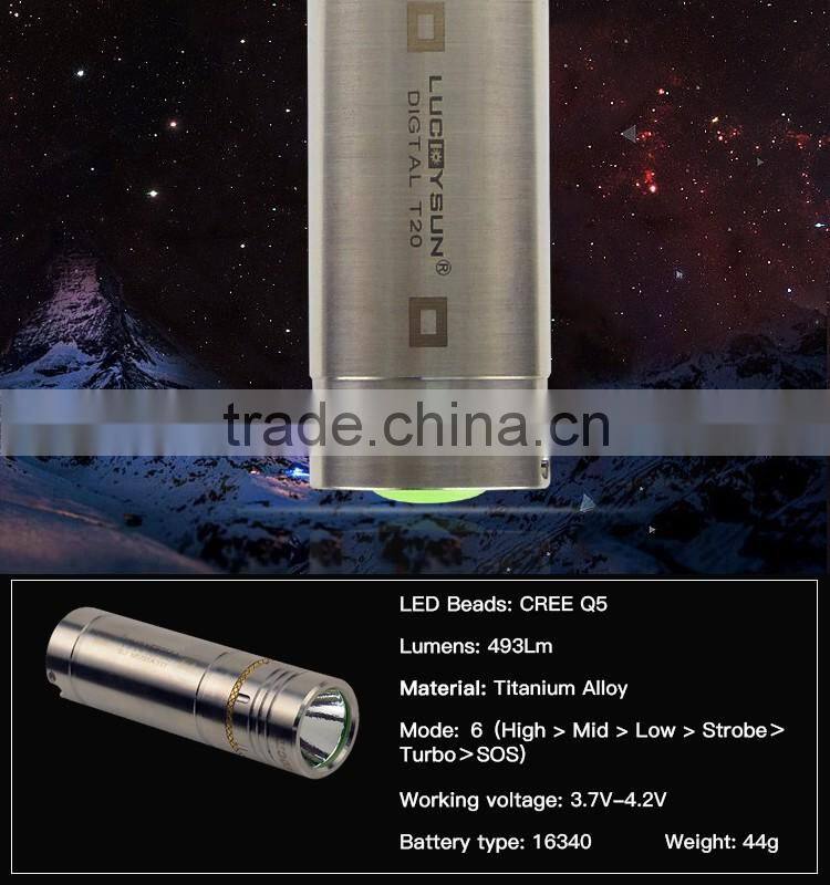 Home charging light models Silver XPG Q5 16340 battery mini led cooler light