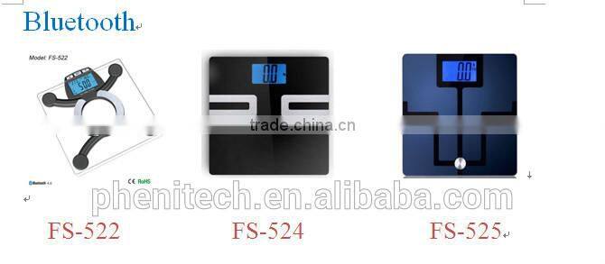 New style two colors choice bluetooth bathroom scale