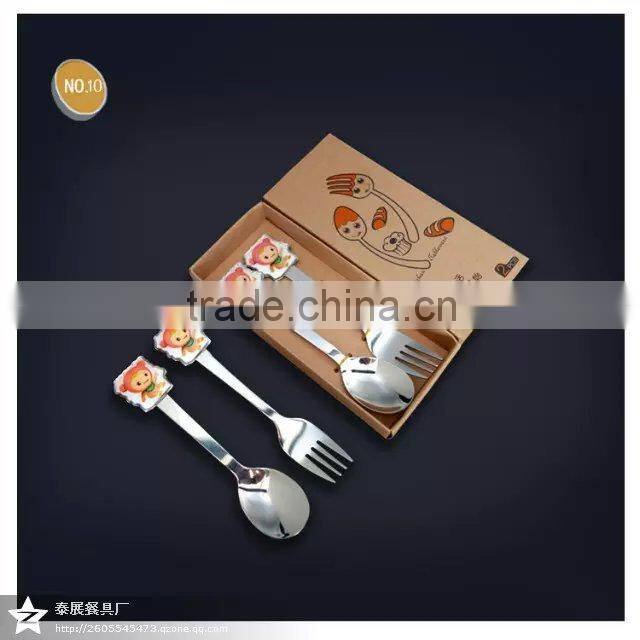 2015 new design with cartoon lovely cutlery set for kids