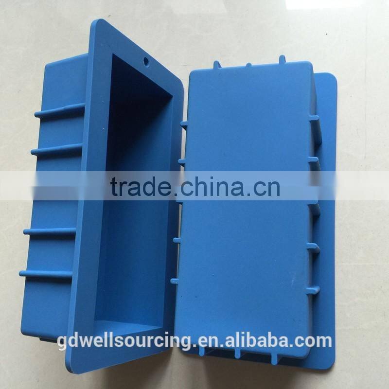 Rectangular Silicone Soap Mold Homemade 1000ml Soap Produce Soap DIY Soap Making Mould square Silicone Toast french Bread Pan