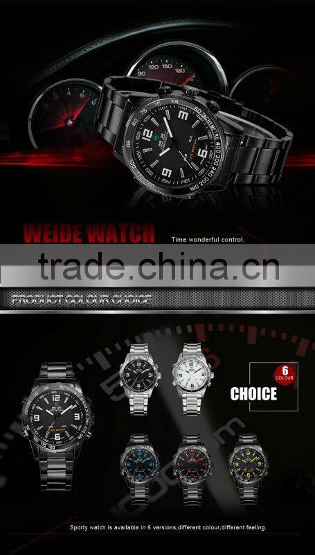 2015 alibaba express WEIDE WH1009 Eco-friendly Fold Over Clasp With Safety men watches