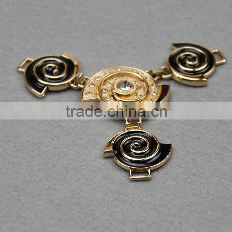 Hot sale shoe buckel accessories,metal crystal accessory jewelry for shoes