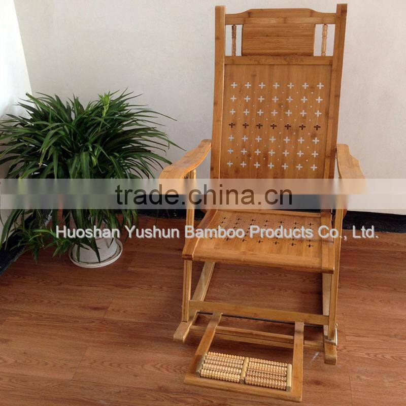 High quality foldable bamboo rocking chair