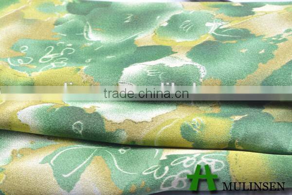 Mulinsen textile printed 50D*75D woven stretch cheap polyester satin fabric