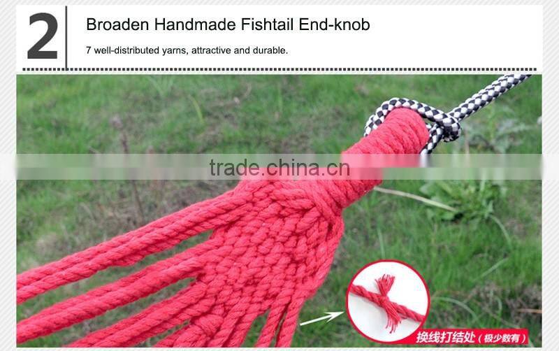 Outdoor leisure portable nylon camping hammock