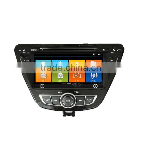 car multimedia for hyundai elantra 2014 with CD player car rear view camera headrest monitor 1080P 10disc