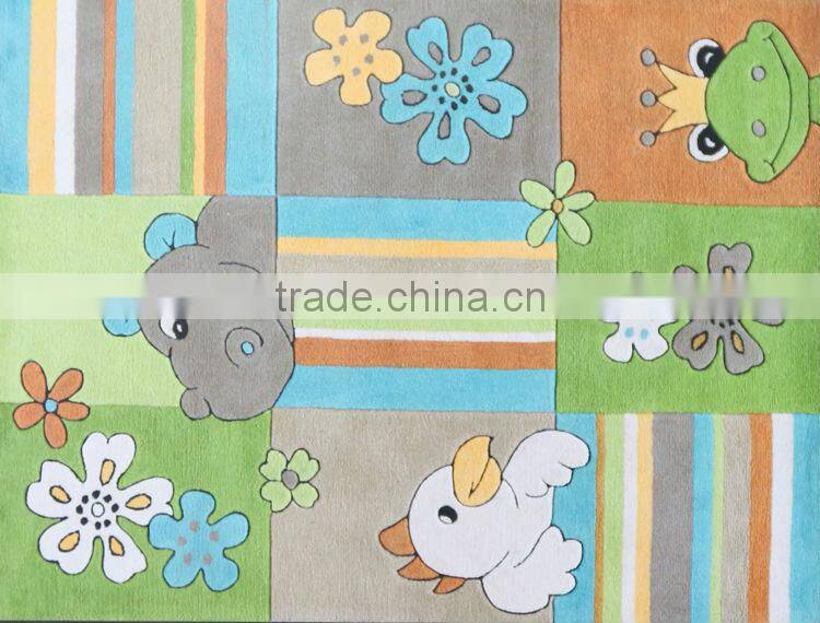 Lovely kids carpets cartoon design for home use