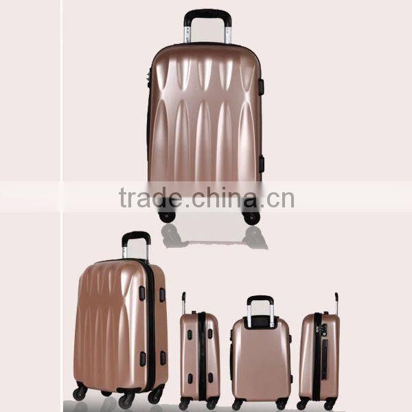 2016 Durable Hote PC for women travel trolley , Classical Design trolley set , Simple Hard luggage set