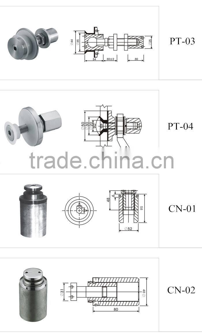 stainless steel 304 short 200cc arms glass curtain wall spider